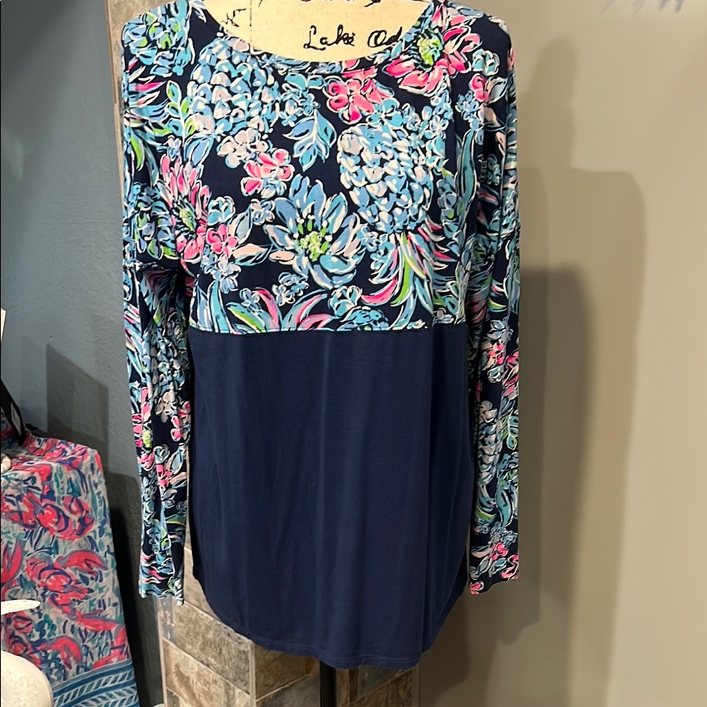 Lilly Pulitzer Finn High Tide Pineapple Paradise Top